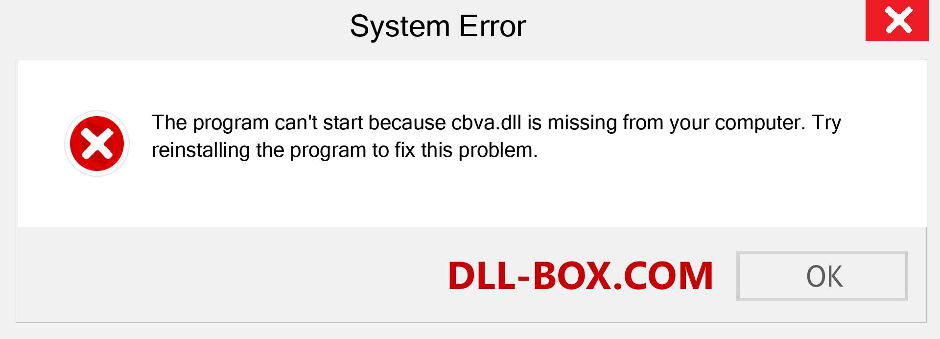  cbva.dll file is missing?. Download for Windows 7, 8, 10 - Fix  cbva dll Missing Error on Windows, photos, images